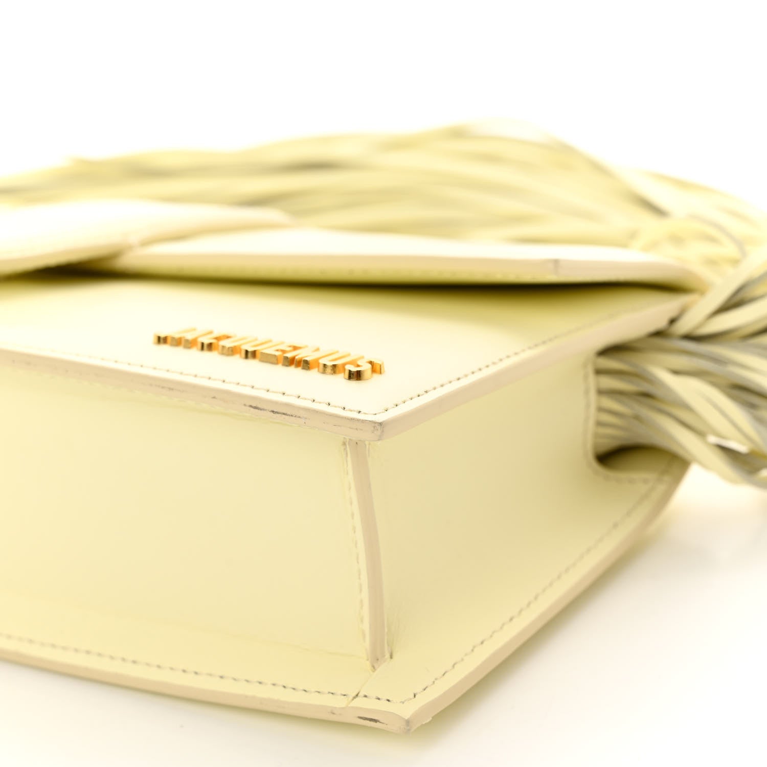 Jacquemus Smooth Calfskin Le Bambino Long Ficiu Light Yellow 9 of 11