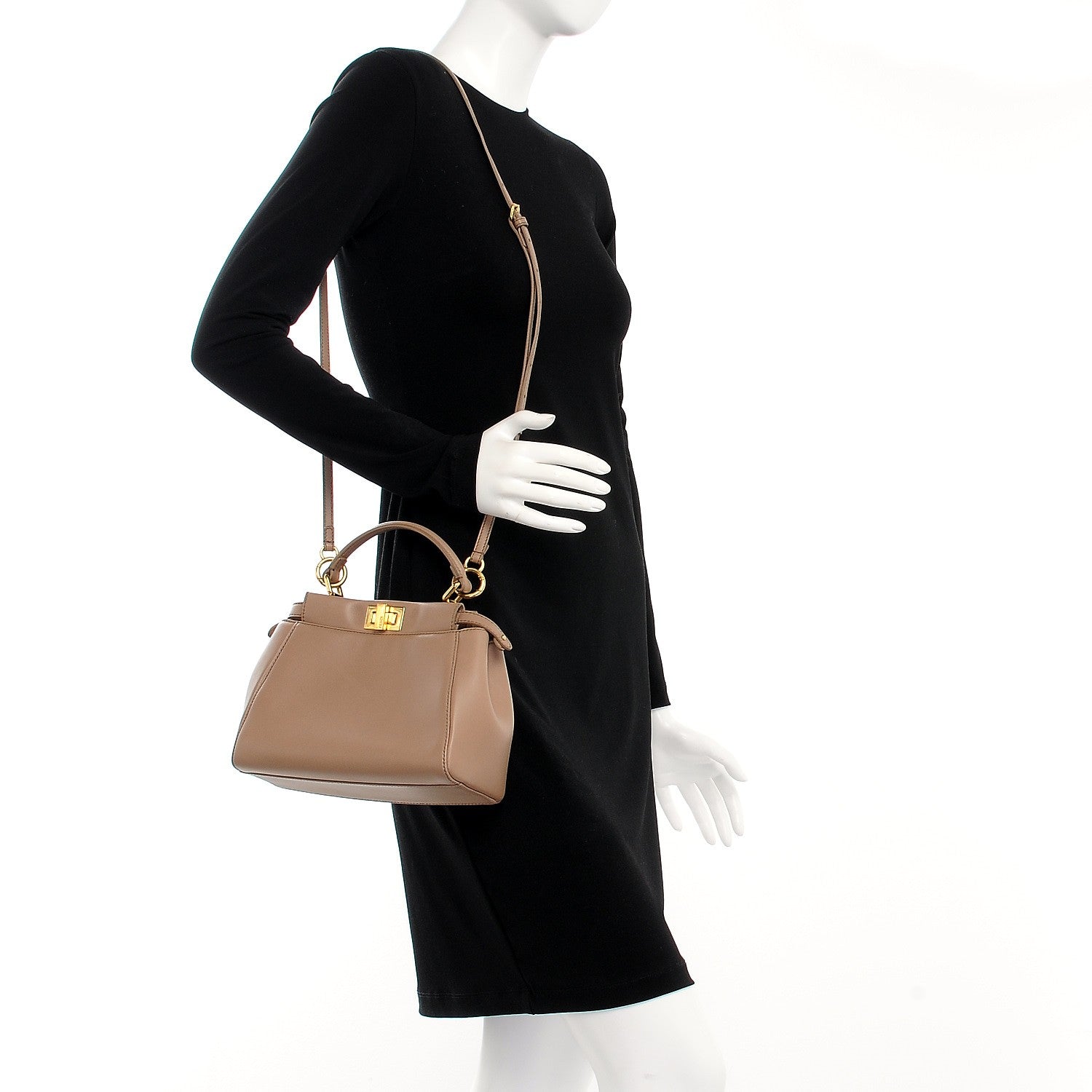 Fendi Nappa Mini Peekaboo Iconic Satchel Ratmusquet 2 of 11