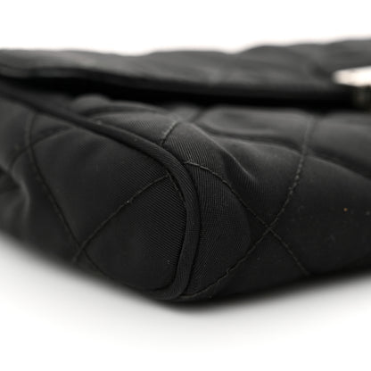 Prada Nylon Tessuto Impuntu Quilted Flap Crossbody Black 9 of 11