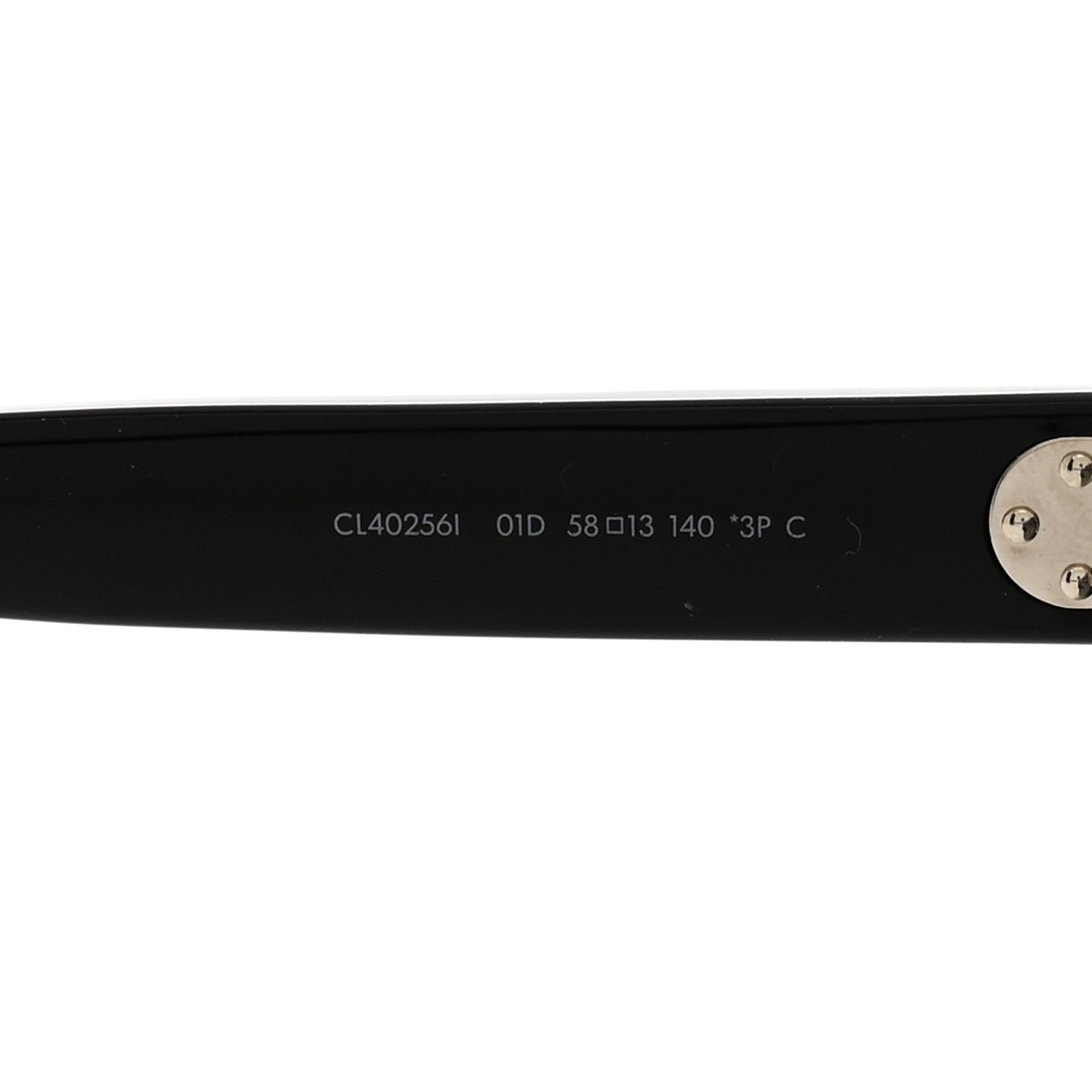 Celine Acetate Square Sunglasses CL40256I Black 5 of 9