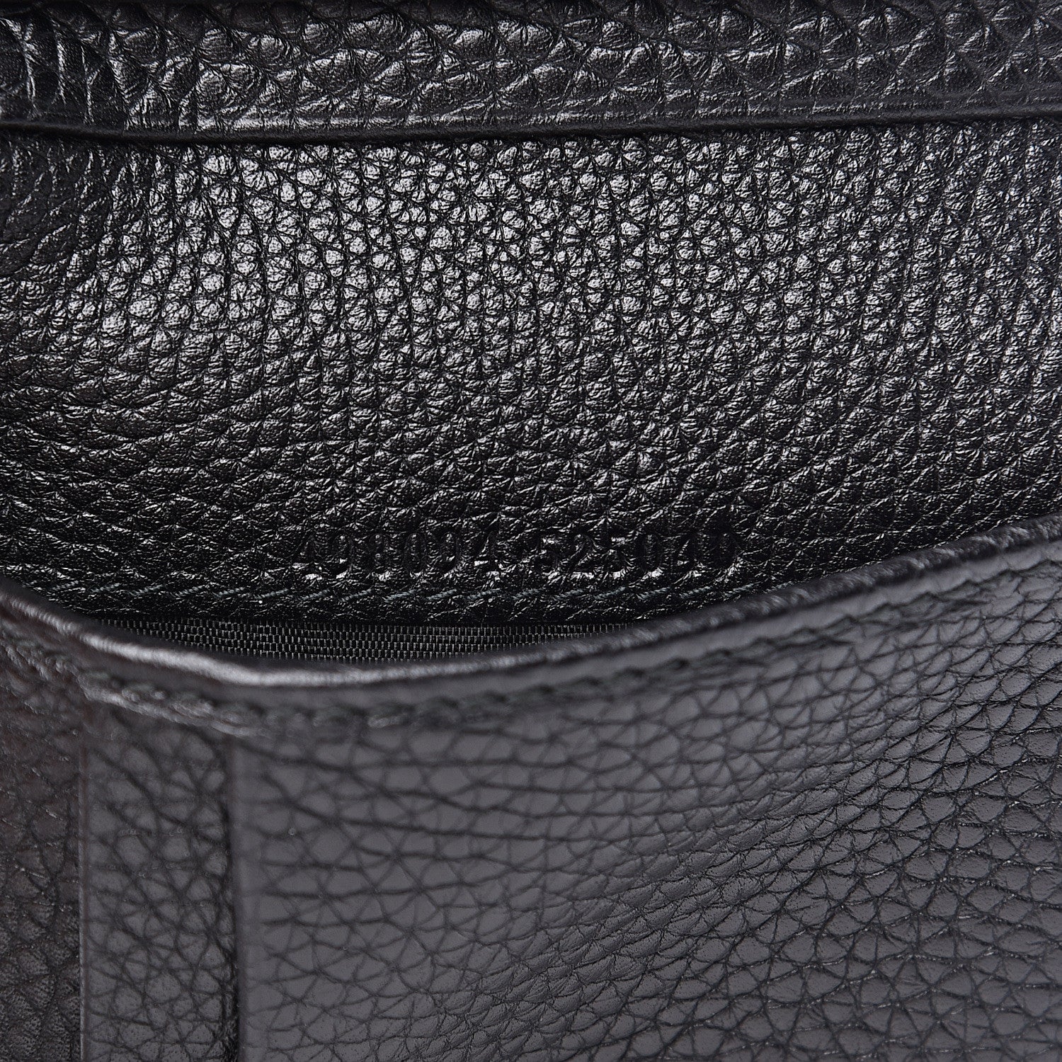 Gucci Pebbled Calfskin Animalier Card Case Wallet Black 6 of 7