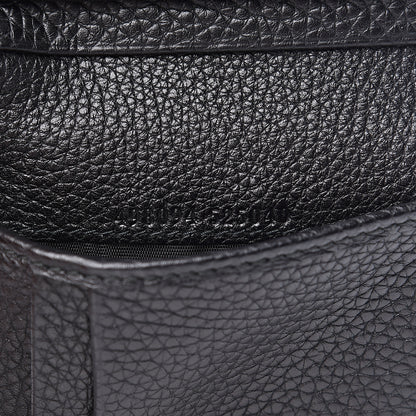 Gucci Pebbled Calfskin Animalier Card Case Wallet Black 6 of 7