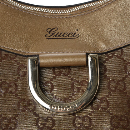 Gucci Crystal Monogram Large D Gold Hobo Gold 11 of 18