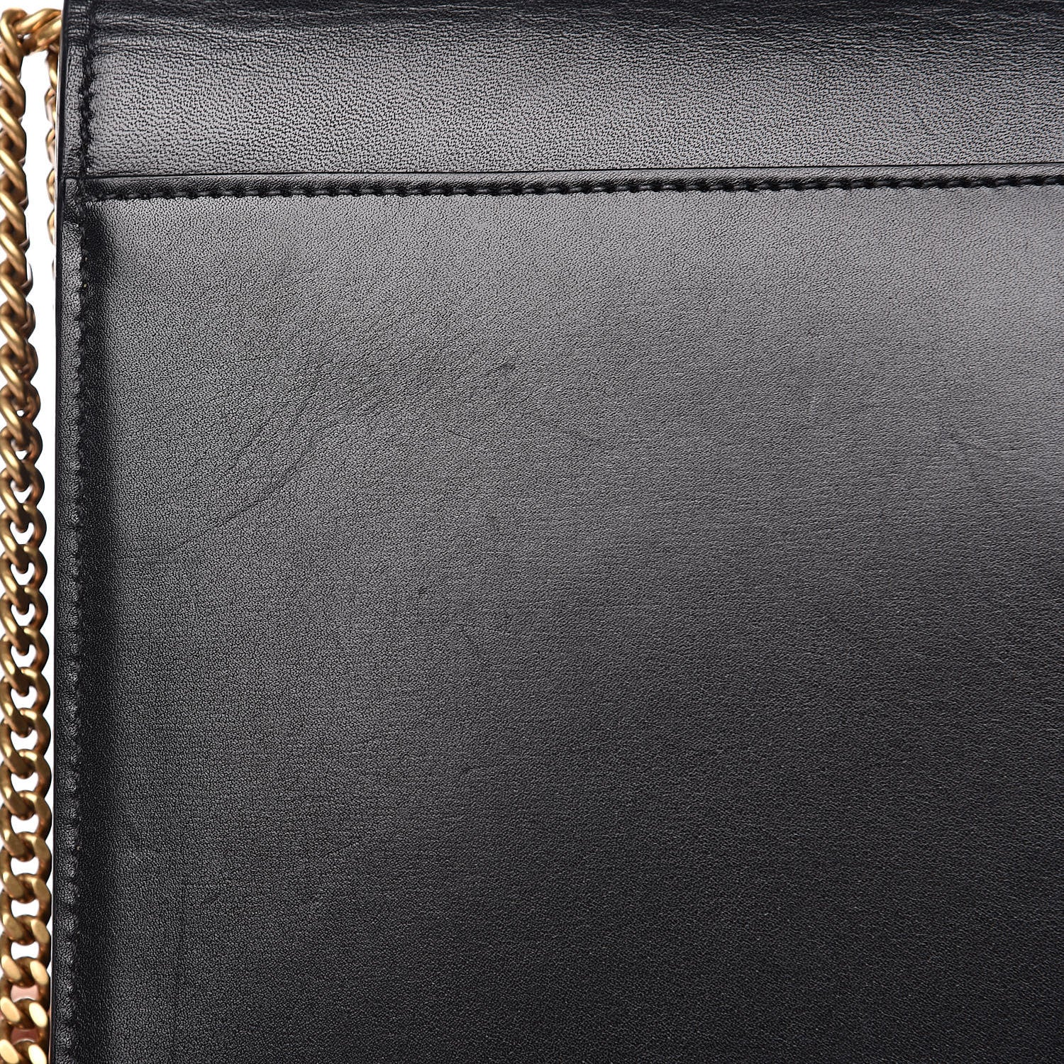 Saint Laurent Smooth Calfskin Monogram Cassandra Clasp Black 10 of 15