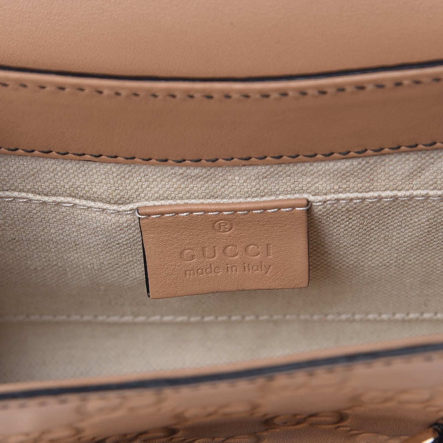 Gucci Guccissima Mini Emily Chain Shoulder Bag Camelia 7 of 11