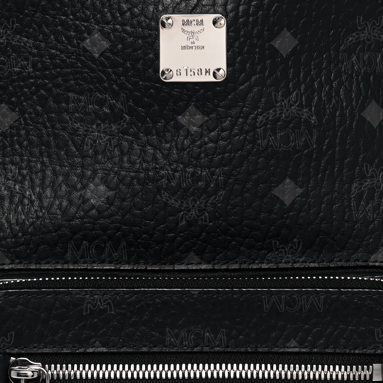MCM Visetos Stark 32 Backpack Black 7 of 13