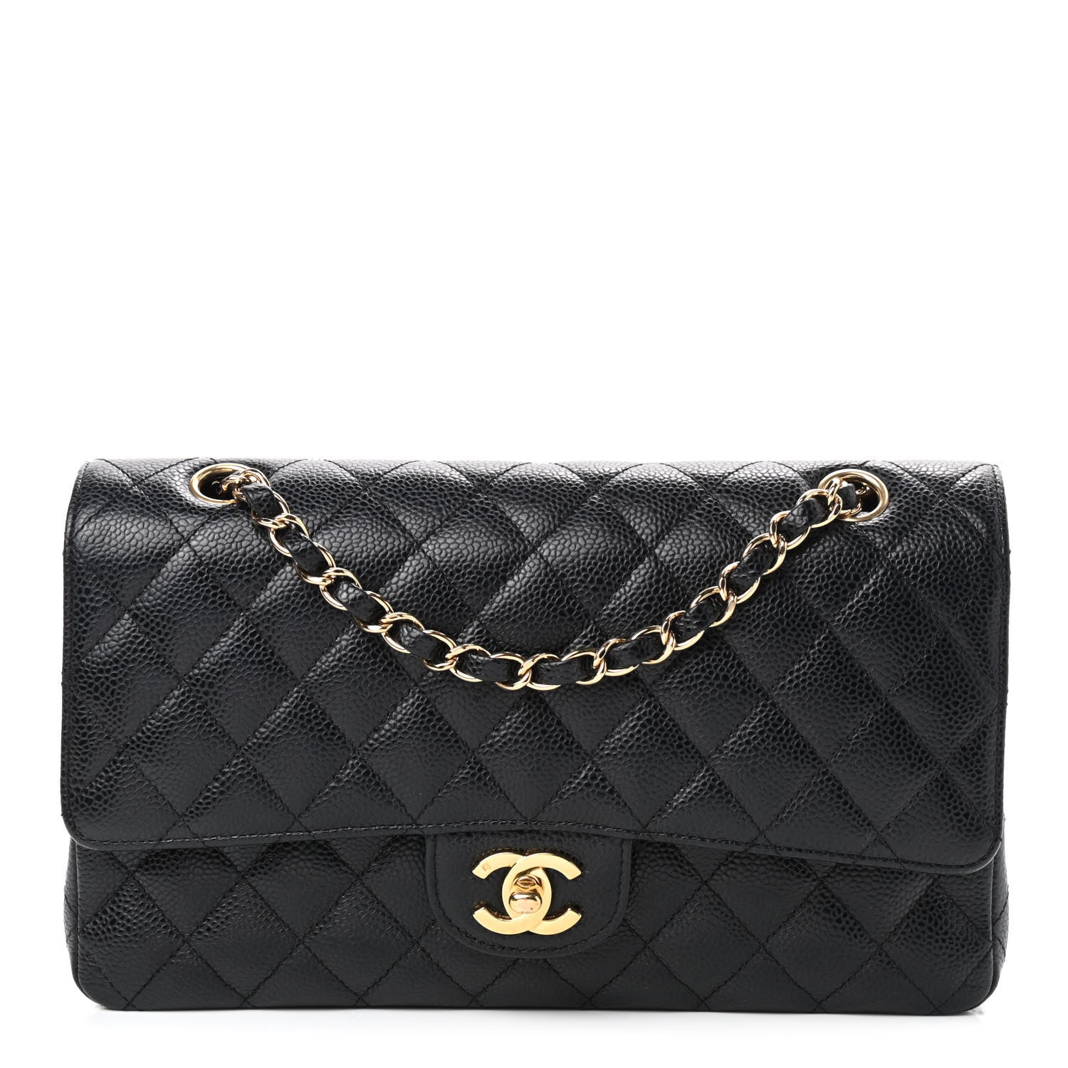 Chanel Caviar Quilted Medium Double Flap Black 1 of 9