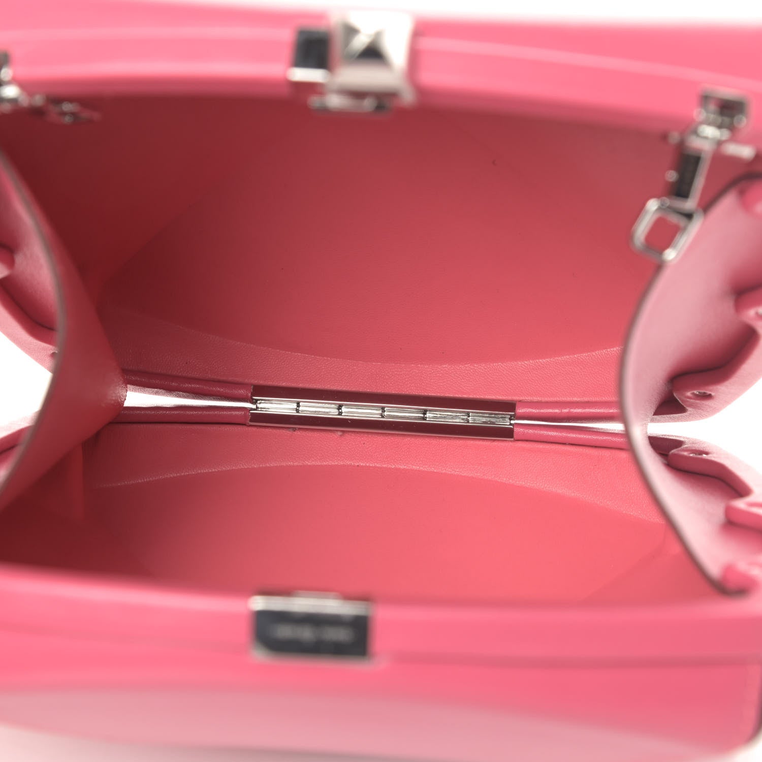 Hermes Veau Villandry Clou Medor Clutch Rose Azalee 4 of 5