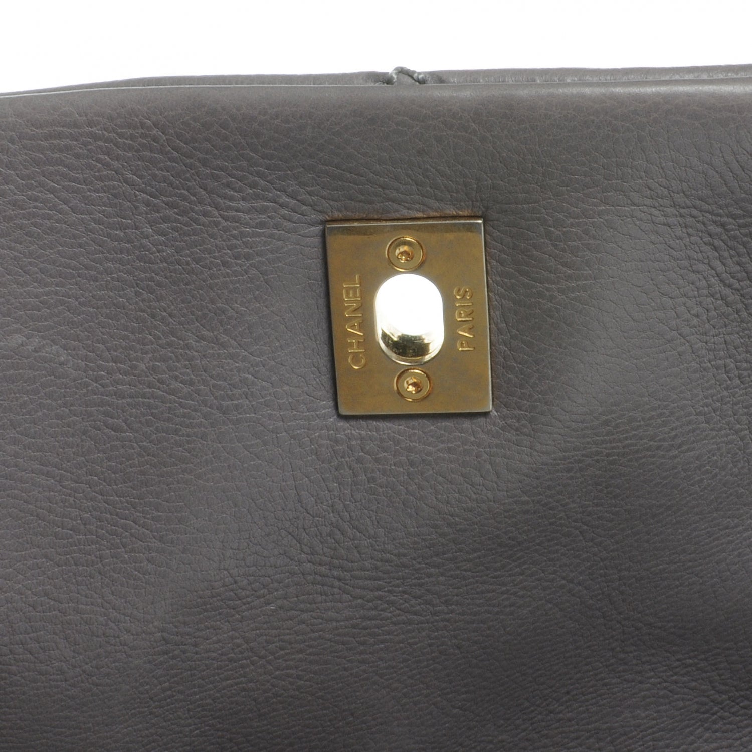 Chanel Calfskin Quilted Retro Chain Flap Grey 5 of 8