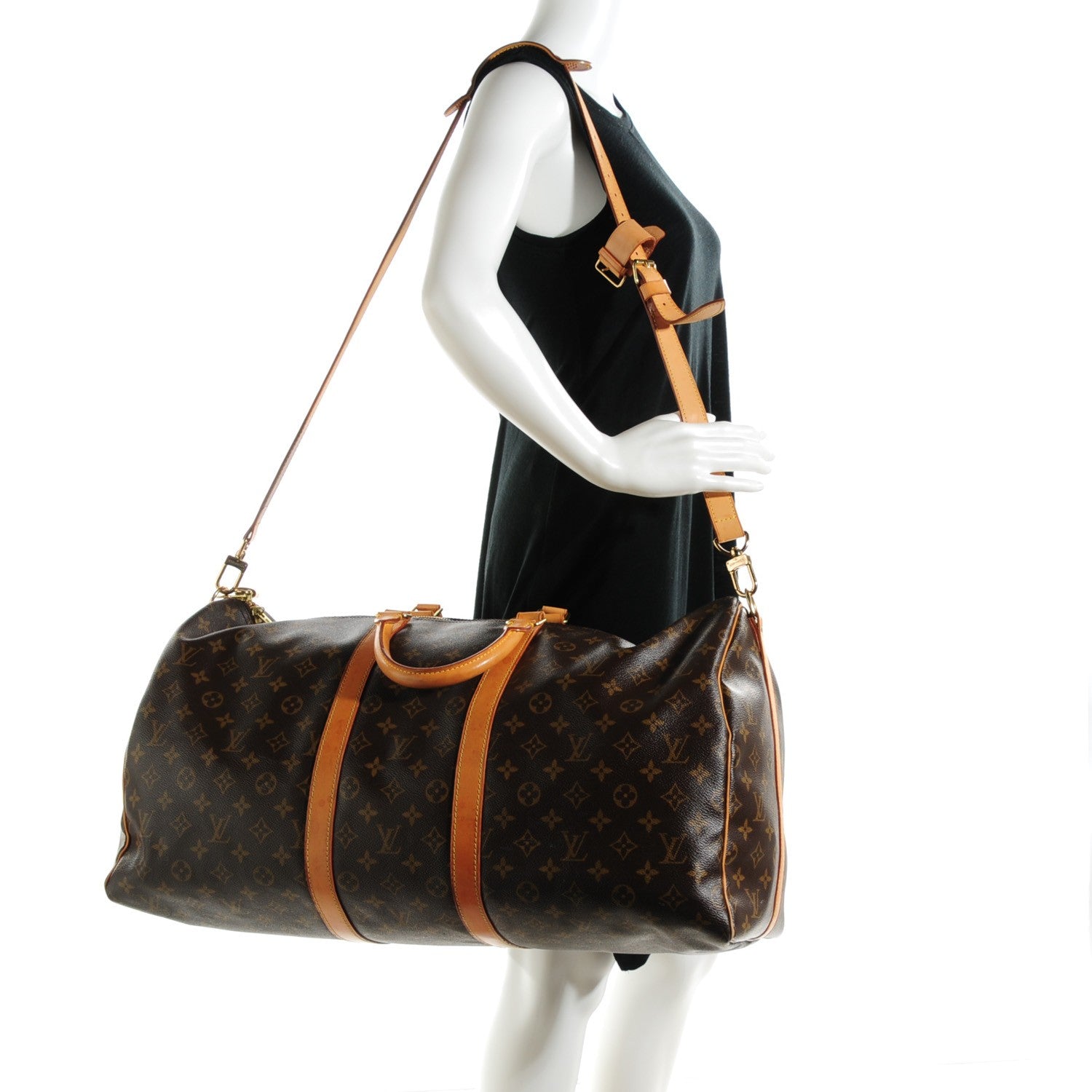 Louis Vuitton Monogram Keepall Bandouliere 55 2 of 11