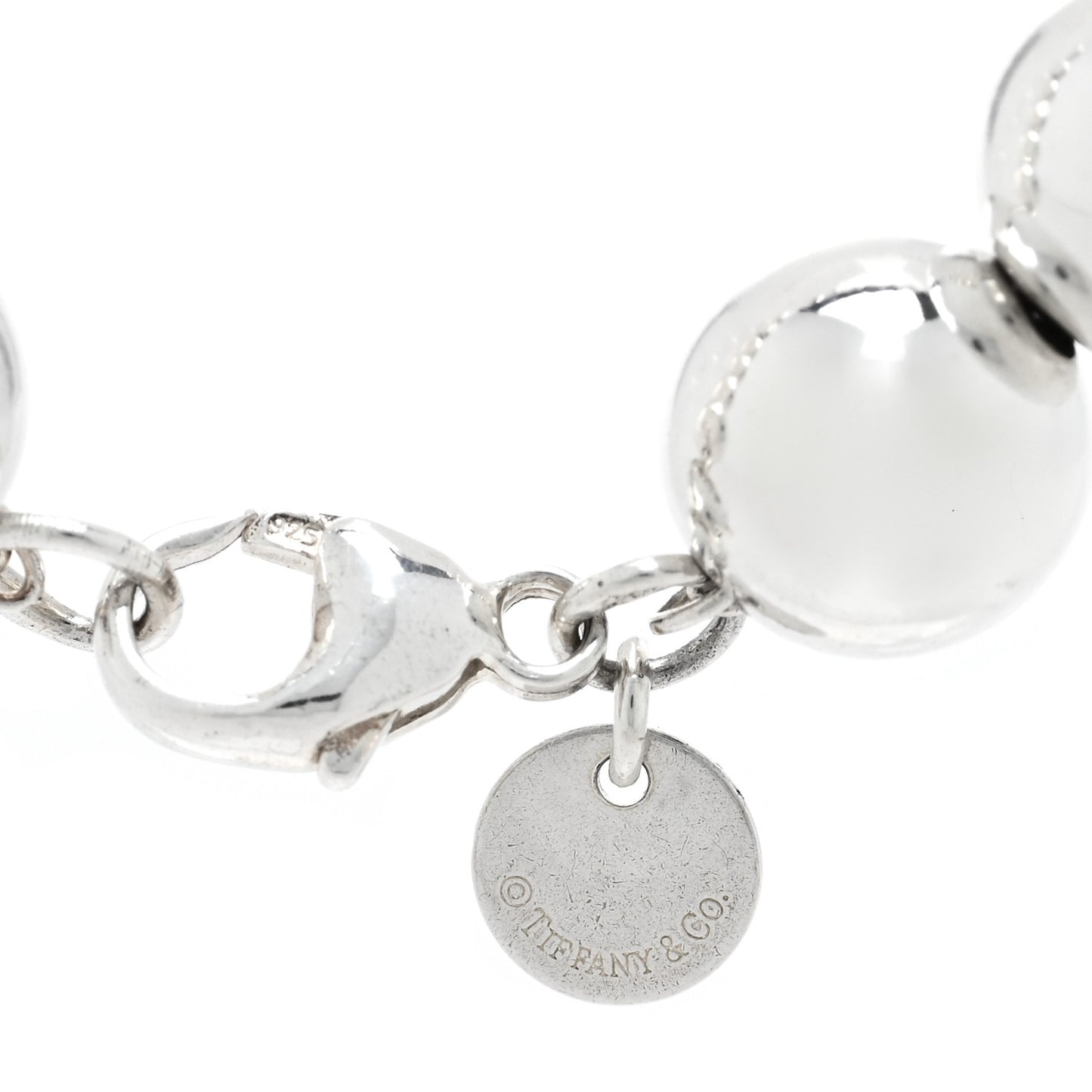 Sterling Silver 10mm Hardwear Ball Bracelet