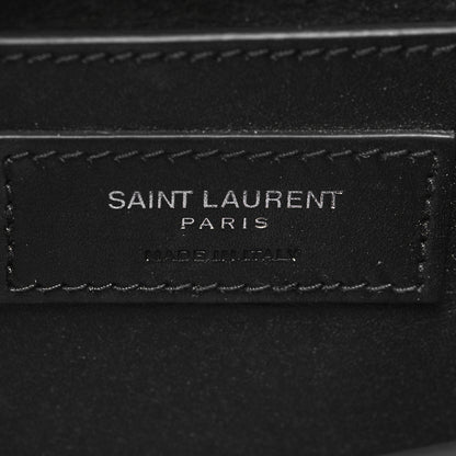 Saint Laurent Smooth Calfskin Medium Classic Monogram Kate Tassel Satchel Black 5 of 12