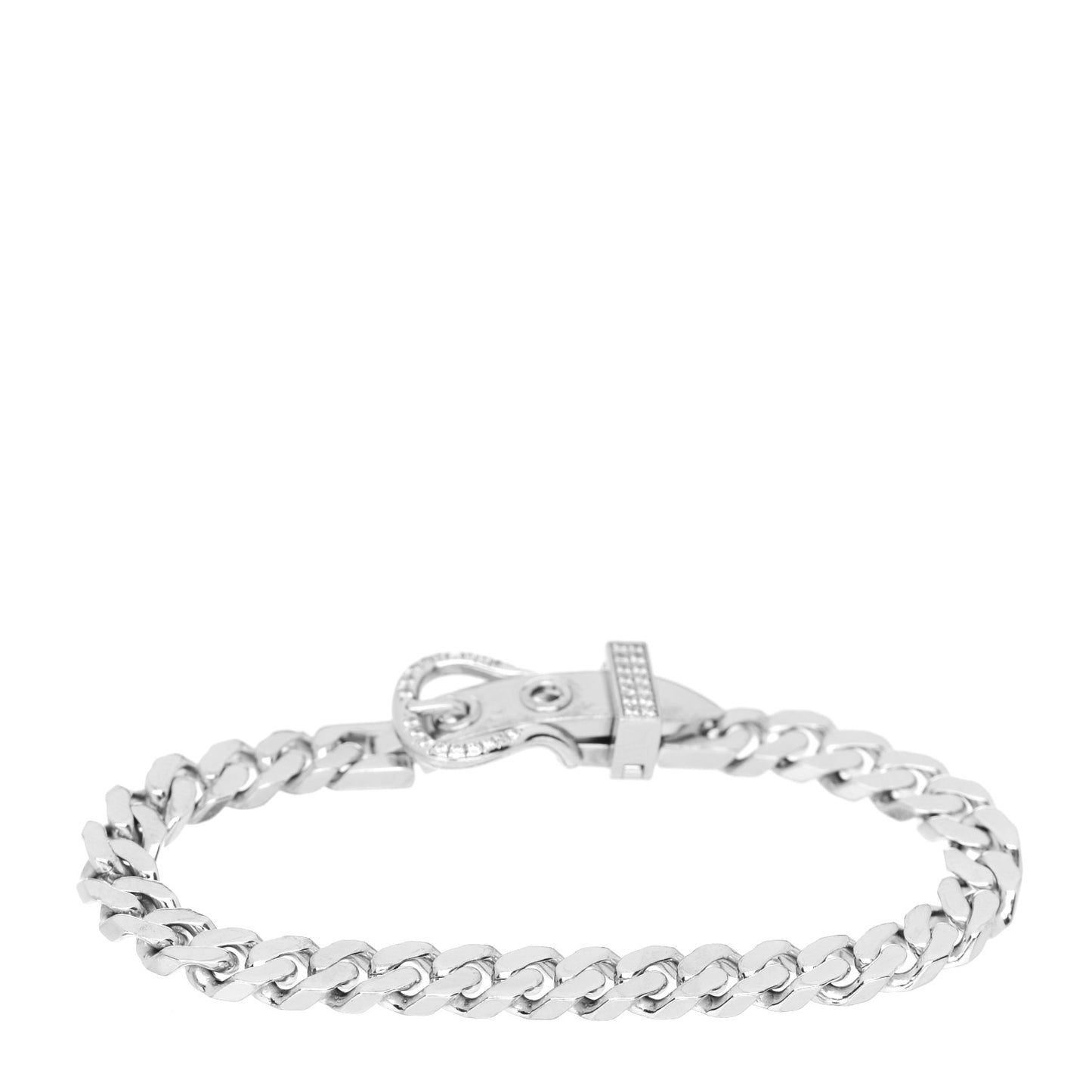 18K White Gold Diamond TPM Boucle Sellier Bracelet SH