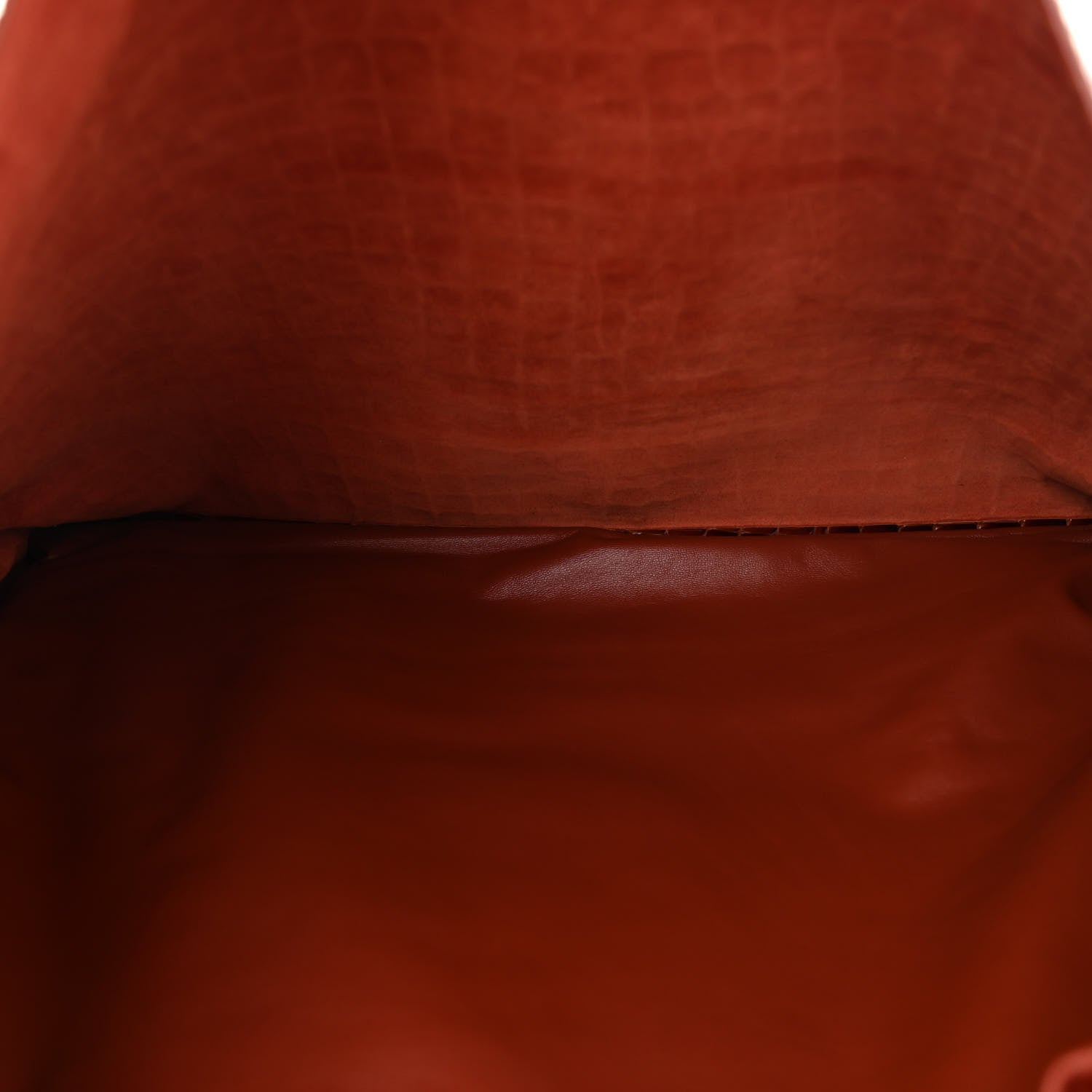 Christian Louboutin Patent Calfskin Crocodile Embossed Le 54 Tote Acajou 6 of 11