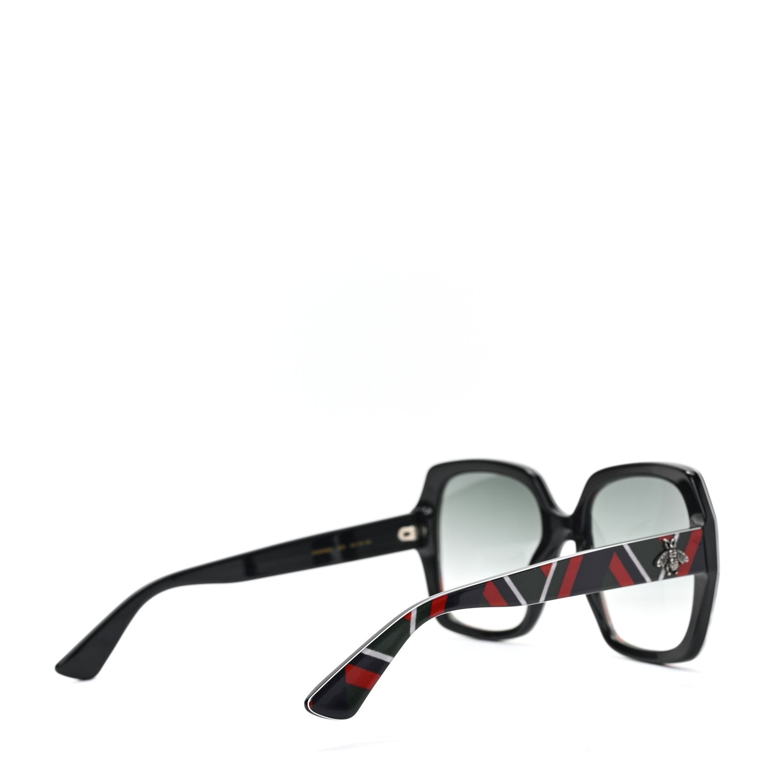 Gucci Acetate Square Frame GG0096S Sunglasses Red Green Blue 4 of 6
