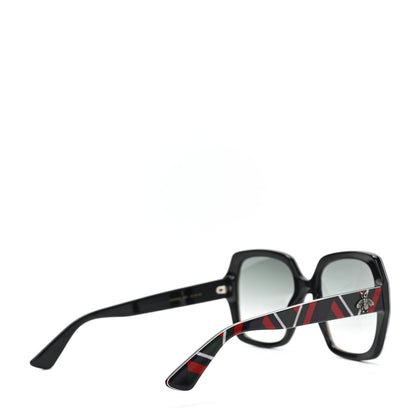 Gucci Acetate Square Frame GG0096S Sunglasses Red Green Blue 4 of 6