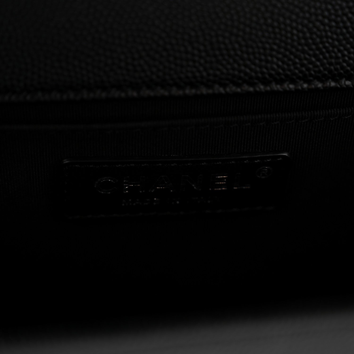 Chanel Caviar Quilted Medium Boy Flap Black 6 of 13