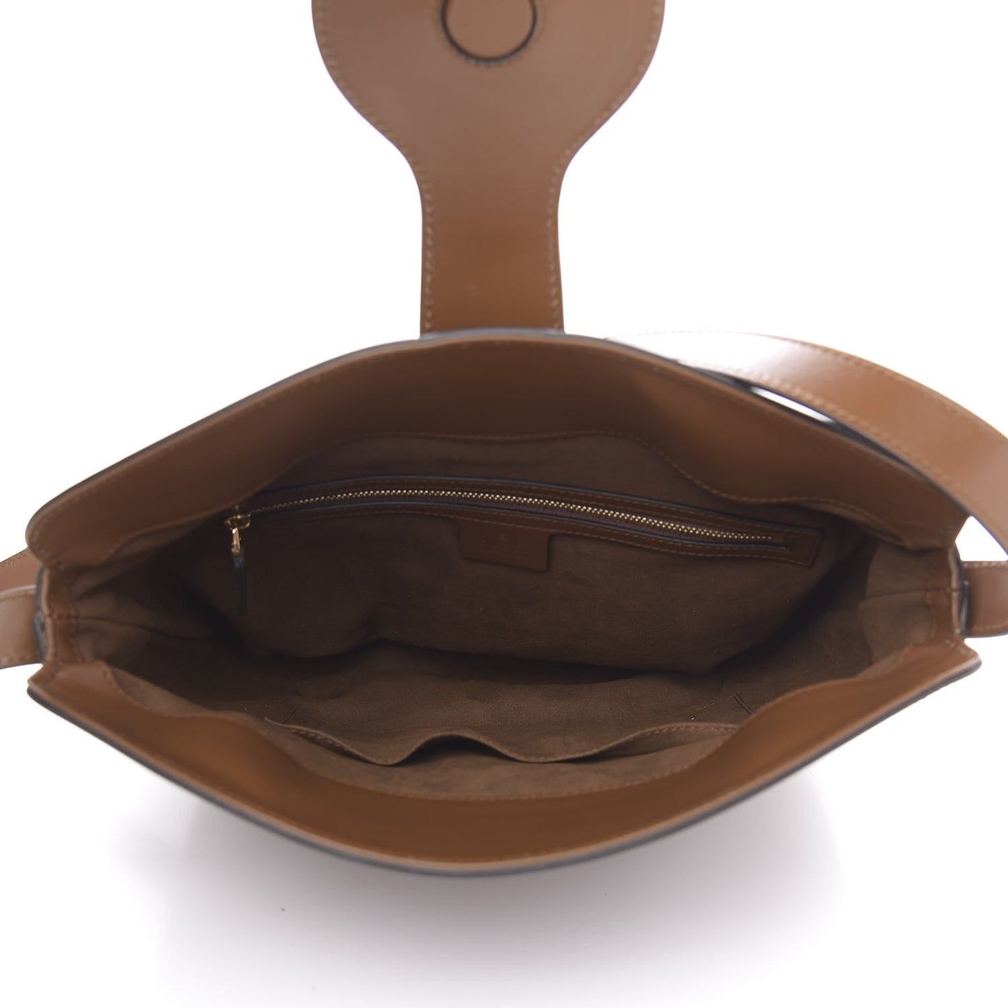 Boarded Plutone Calfskin Medium Arli Shoulder Bag Nocciola