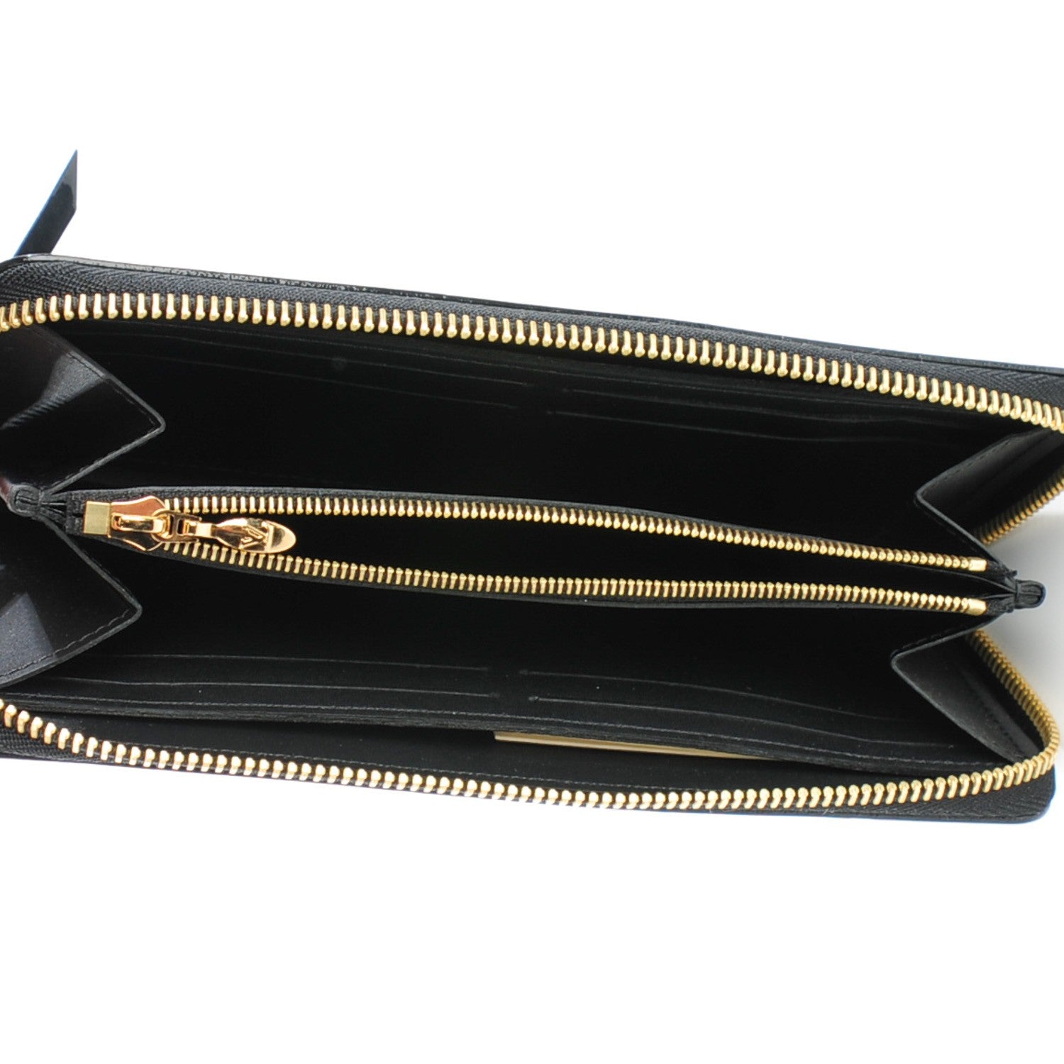 Louis Vuitton Vernis Clemence Wallet Black 5 of 7