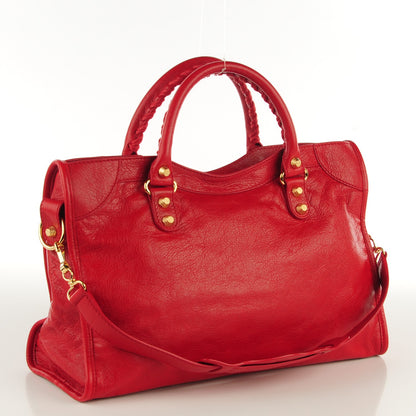 Balenciaga Agneau Giant 12 Gold Hardware City Rouge Lipstick 3 of 12