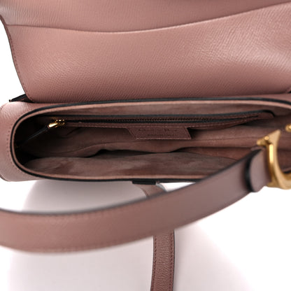 Christian Dior Grained Calfskin Saddle Bag Pink 5 of 10