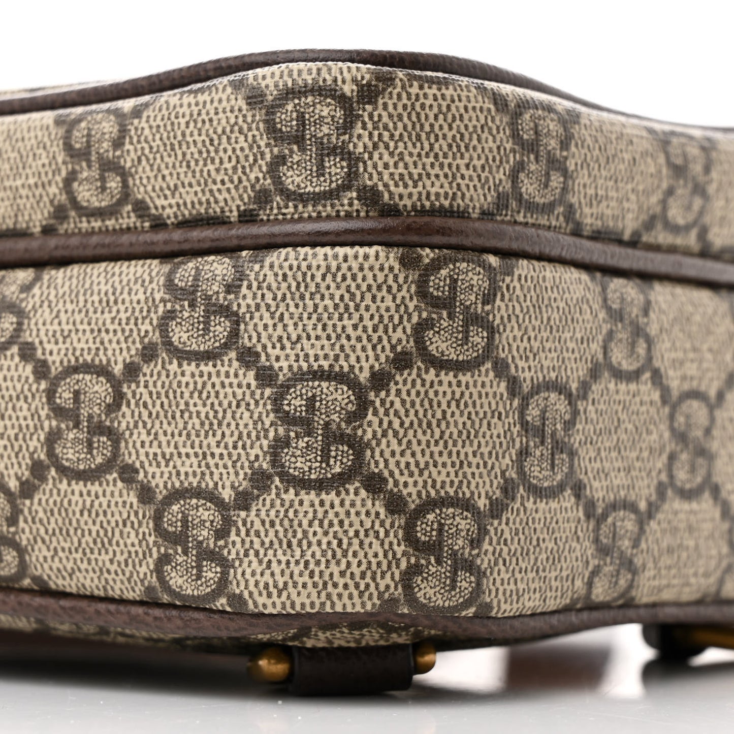 GG Supreme Monogram Web Mini Ophidia Messenger Brown