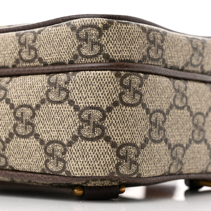 Gucci GG Supreme Monogram Web Mini Ophidia Messenger Brown 9 of 11