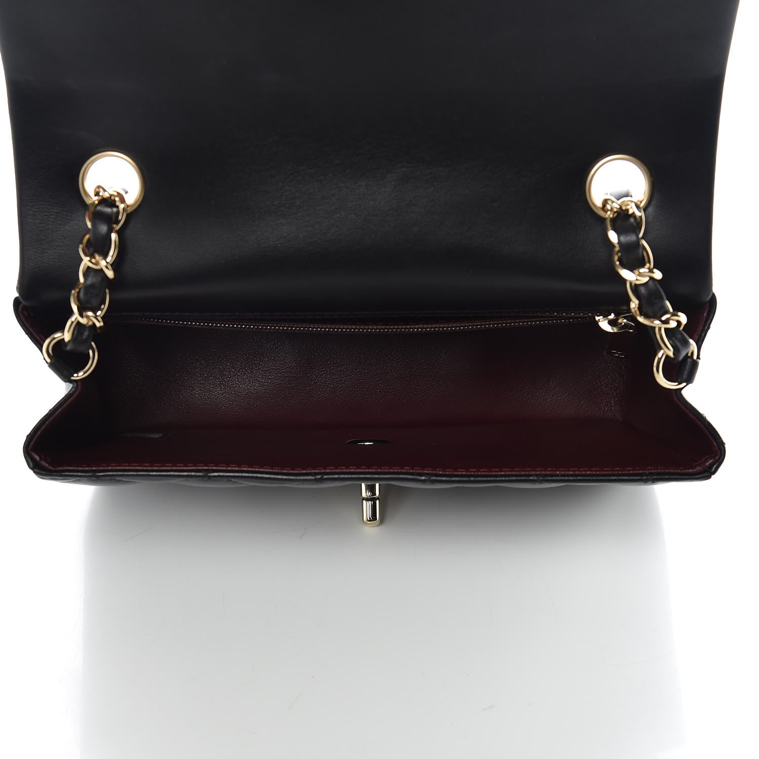 Chanel Lambskin Quilted Mini Rectangular Flap Black 7 of 10