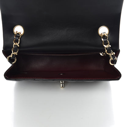 Chanel Lambskin Quilted Mini Rectangular Flap Black 7 of 10