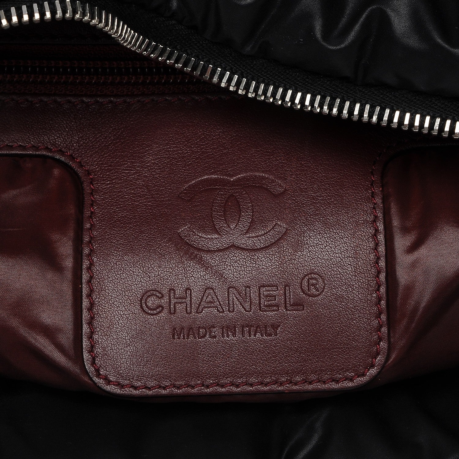 Chanel Nylon Quilted Large Coco Cocoon Tote Black 6 of 7