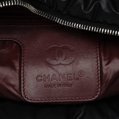 Chanel Nylon Quilted Large Coco Cocoon Tote Black 6 of 7