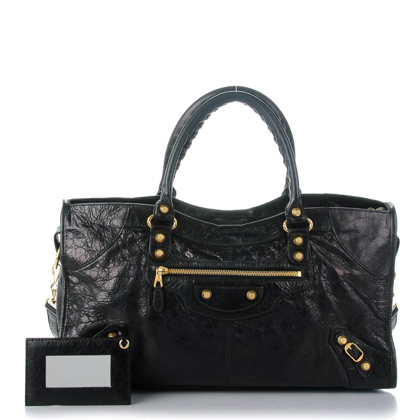 Agneau Giant 12 Gold Hardware Part Time Black