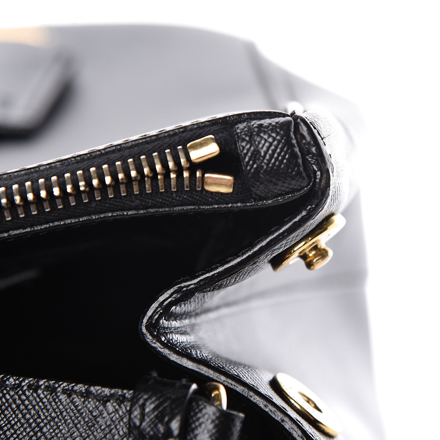 Prada Saffiano Medium Galleria Double Zip Tote Black 19 of 26