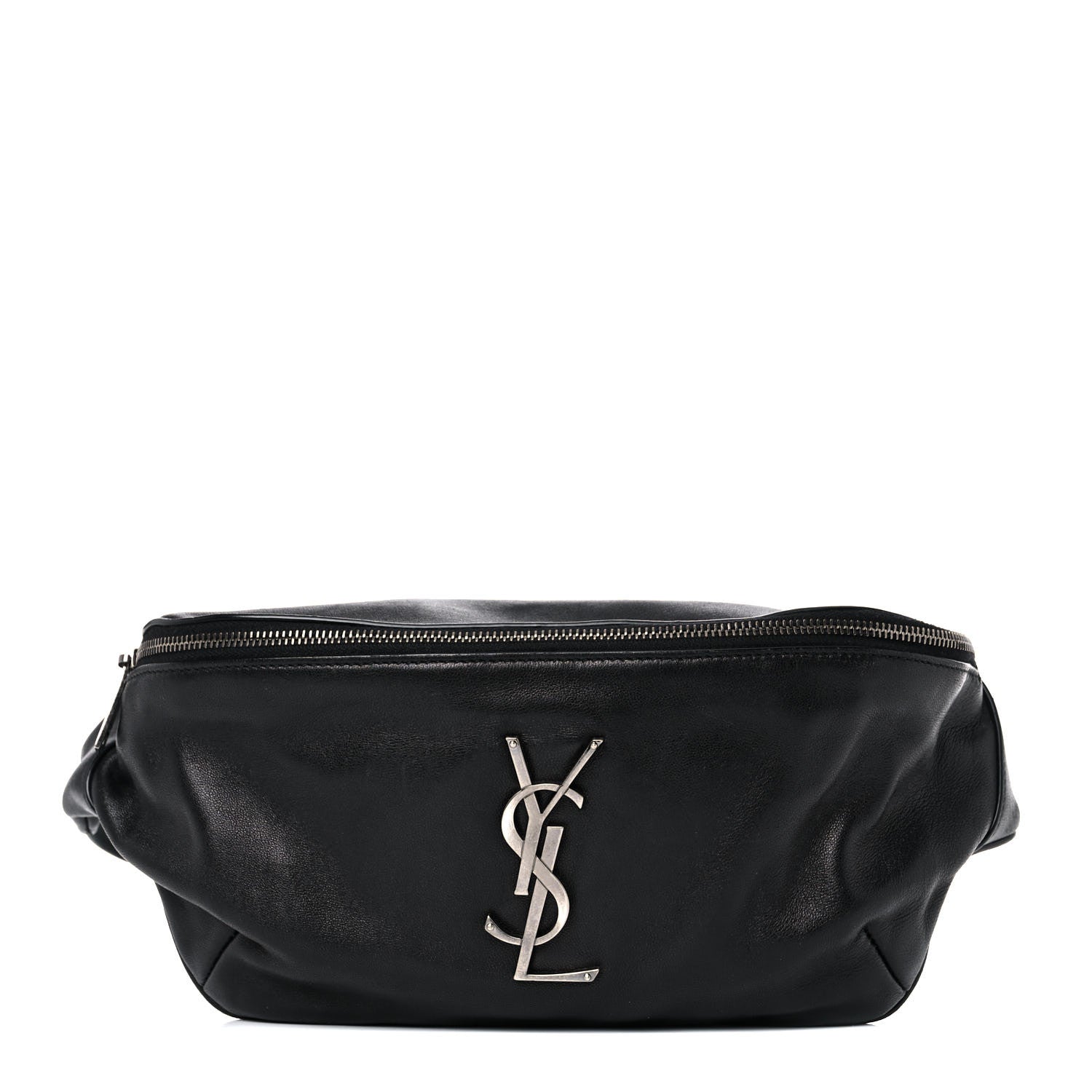Saint Laurent Calfskin Monogram Belt Bag Black 1 of 13