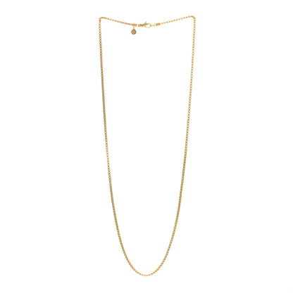 John Hardy 18K Yellow Gold 2.5mm Box Chain Necklace 26" 2 of 3