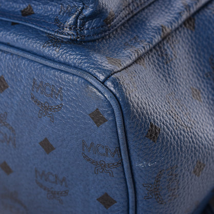 MCM Visetos Studded Medium Stark M Backpack Blue 7 of 18