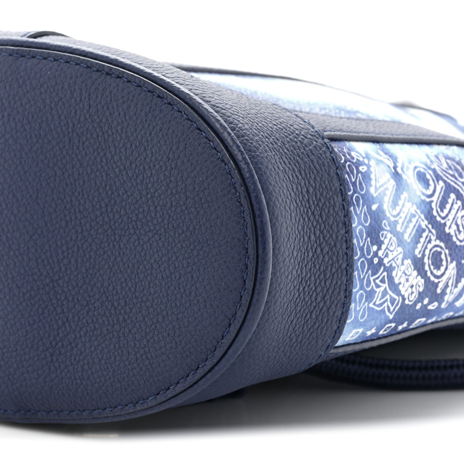 Louis Vuitton Cowhide Monogram Bandana Randonnee PM Blue 7 of 8