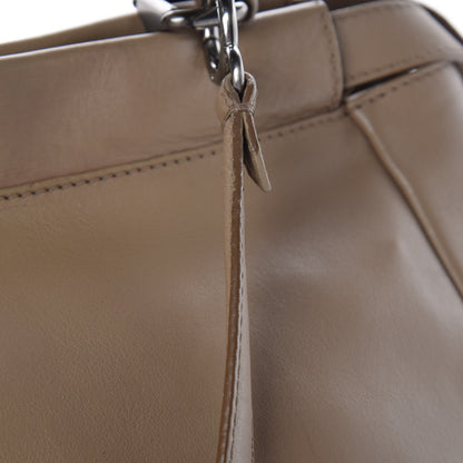 Fendi Vitello Saddle Ayers Large Peekaboo Iconic Satchel Argilla Saddle 17 of 20