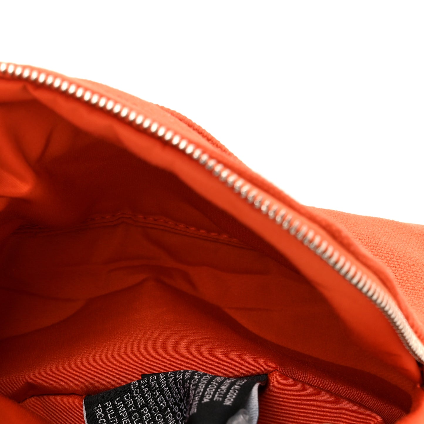 Cotton Canvas Mini Mini Bolide Travel Cosmetic Pouch Feu