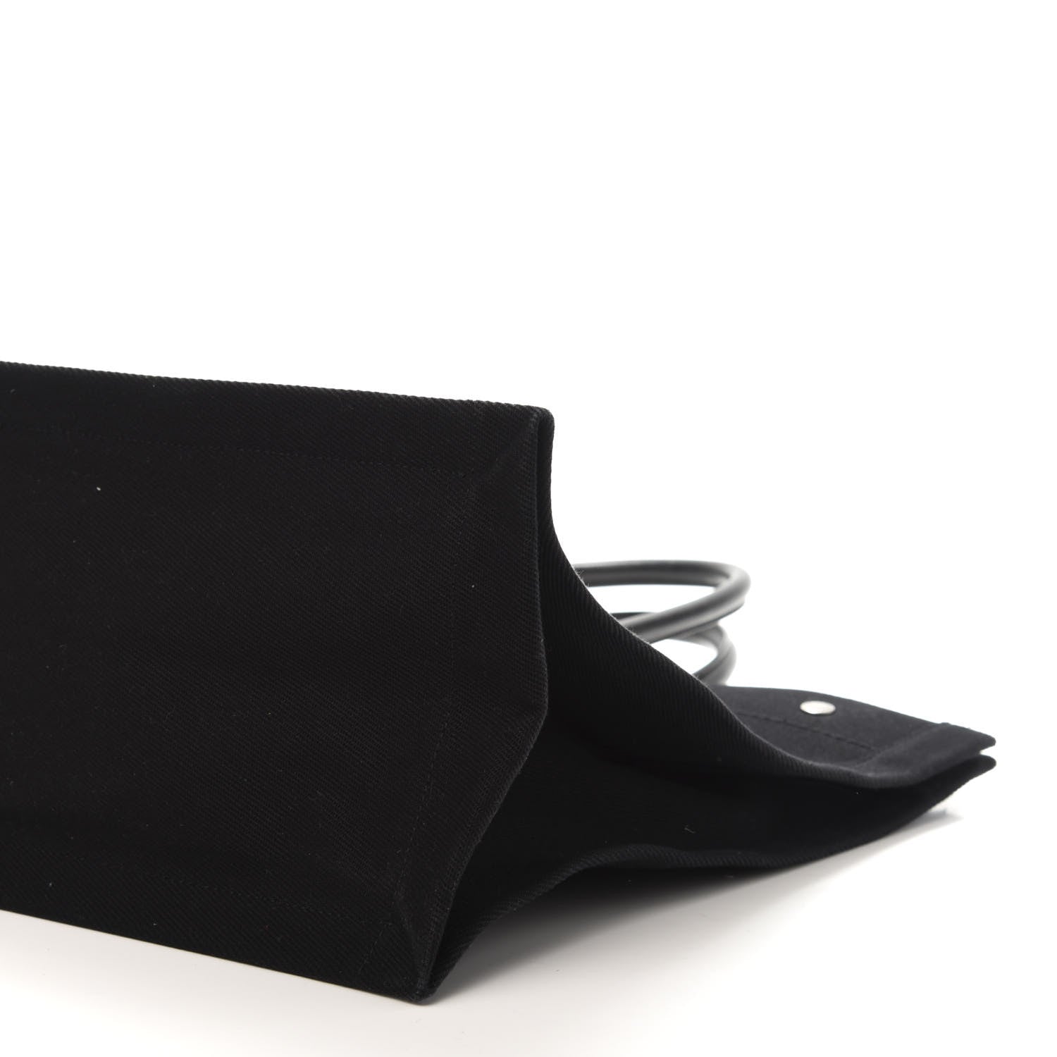 Saint Laurent Linen Calfskin Rive Gauche Tote Black 7 of 10