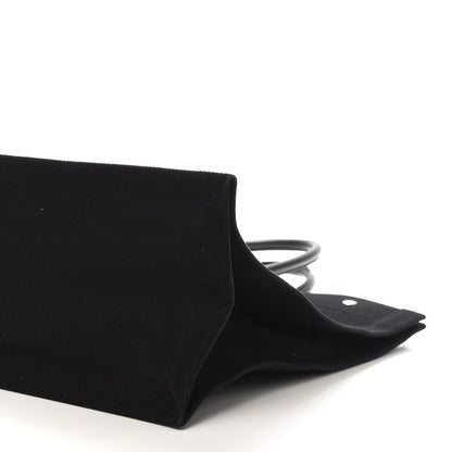 Saint Laurent Linen Calfskin Rive Gauche Tote Black 7 of 10