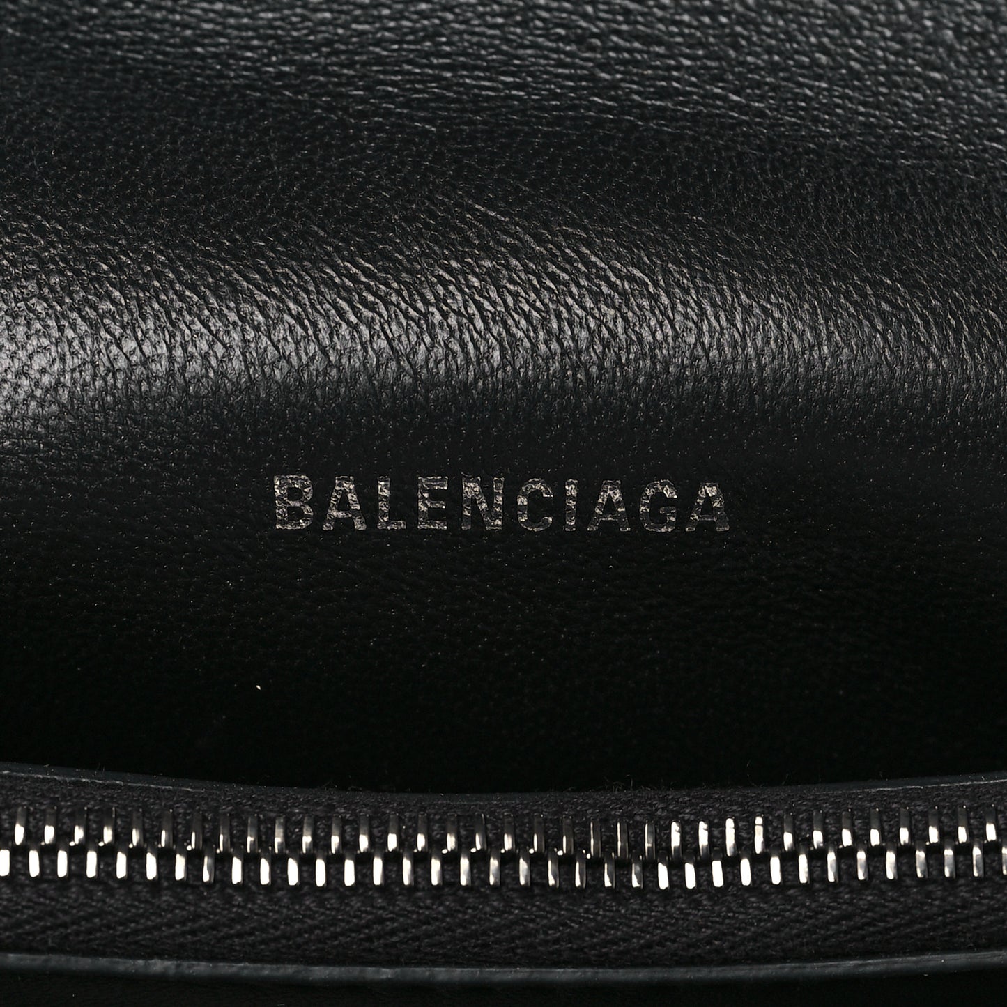 Crushed Calfskin Quilted Matte Black Hardware Small Crush Chain Bag Black