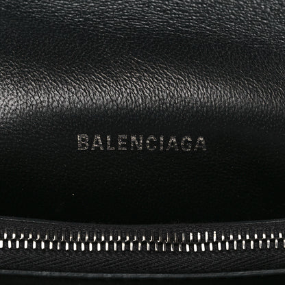 Balenciaga Crushed Calfskin Quilted Matte Black Hardware Small Crush Chain Bag Black 6 of 9