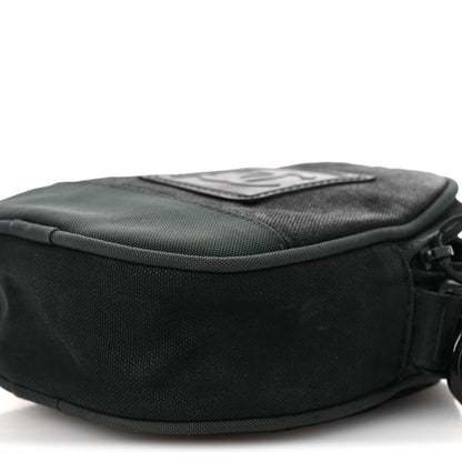 Chanel Canvas Nylon Sport Crossbody Black Green 10 of 15