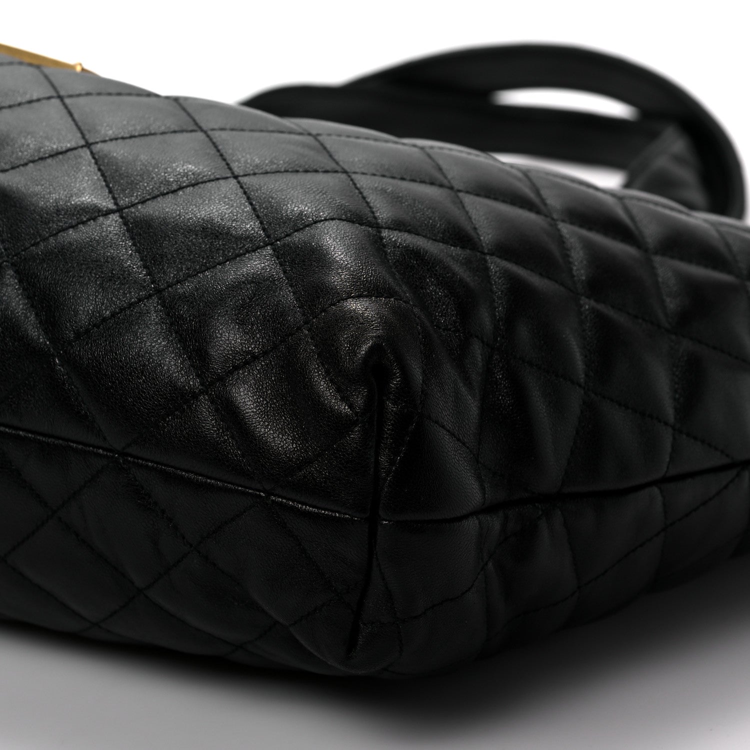 Saint Laurent Lambskin Quilted Maxi Icare Shopping Tote Black 10 of 10