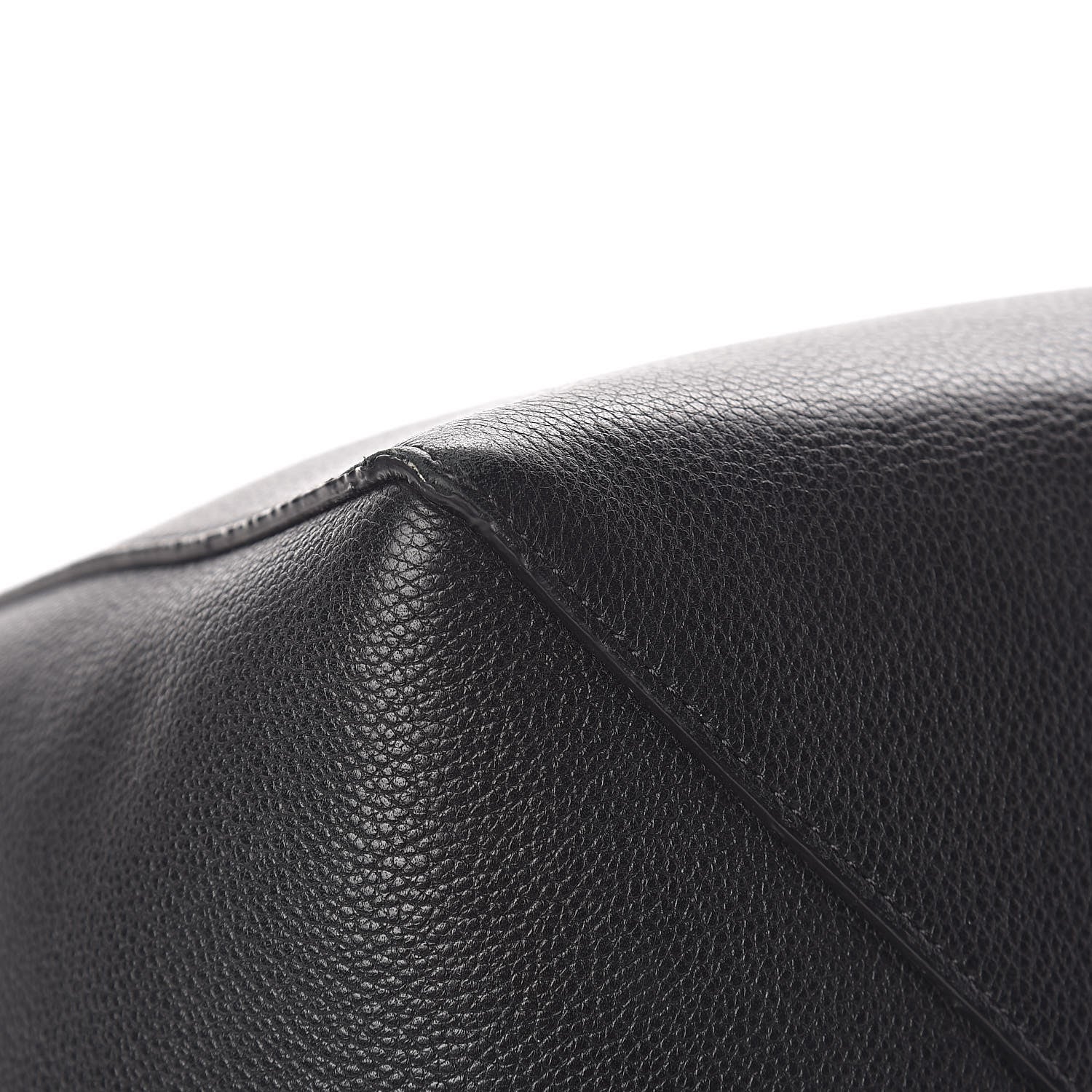 Celine Soft Grained Calfskin Medium Belt Cabas Phantom Black 7 of 13