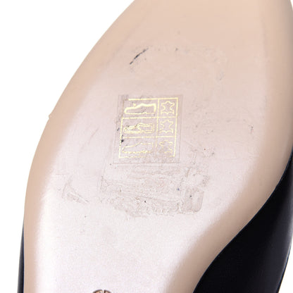 Valentino Garavani Calfskin Ballerina Ankle Strap Flats 36 Black 11 of 11