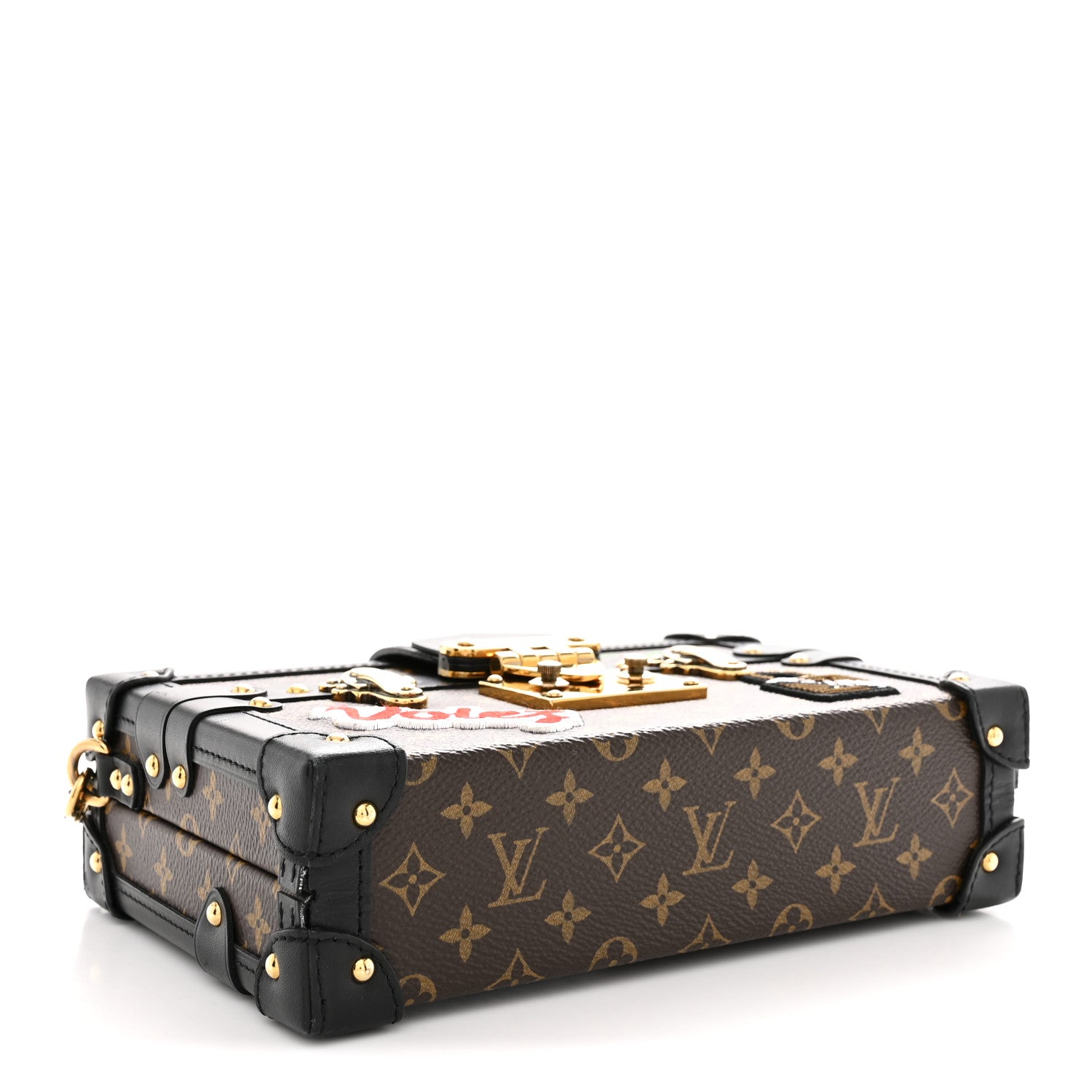 Louis Vuitton Monogram Patches Petite Malle Black 4 of 10