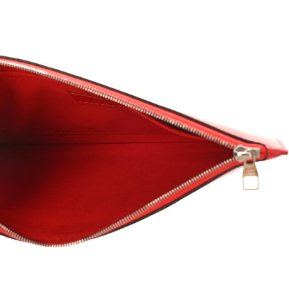 Louis Vuitton Epi Neverfull Pochette MM GM Coquelicot 5 of 8