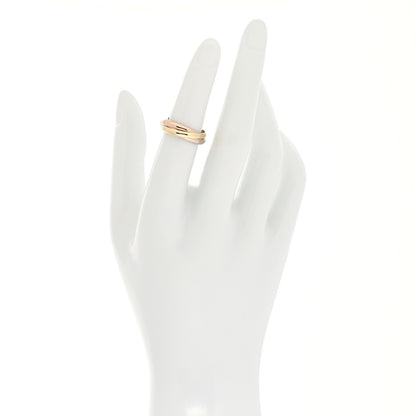 Cartier 18K Pink Yellow White Gold Small Trinity Ring 50 5.25 2 of 5